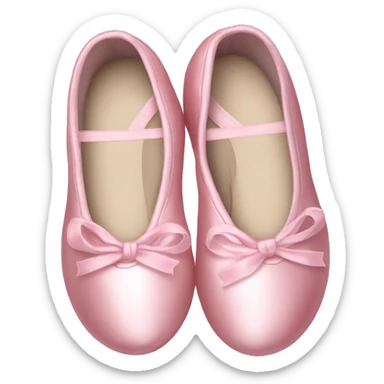 light pink christmas ballet shoes sticker