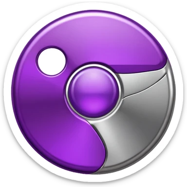 purple googlr chrome icon sticker