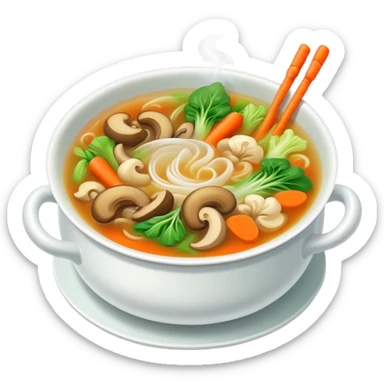 Chinese vegetable soup  sticker