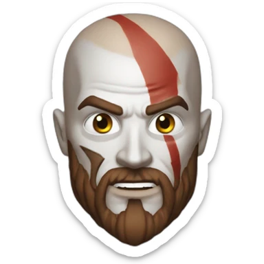 kratos mashup batman sticker