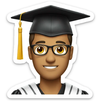 Hombre graduado  sticker