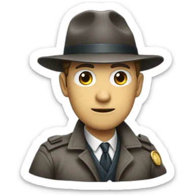 investigating-detective sticker