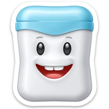 dental floss plastic sticker