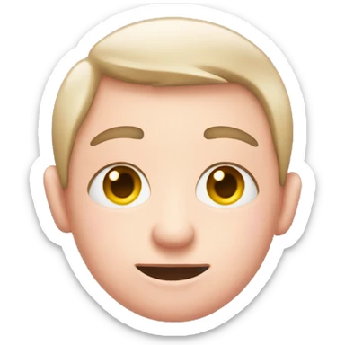 Rolling eyes emoji with blush sticker