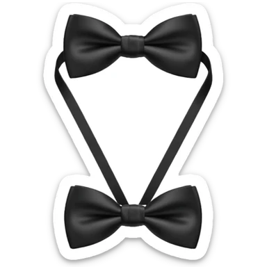 black bow tie  sticker