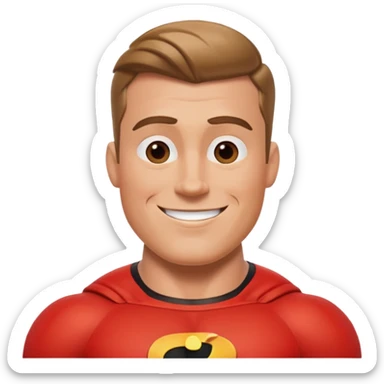 Mr. Incredible from The Incredibles Movie sticker