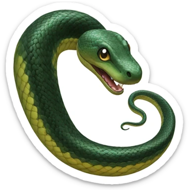 serpente nero sticker