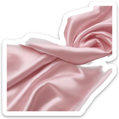 Light pink silk bedding set sticker