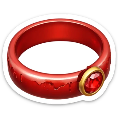 2 bloody wedding ring sticker