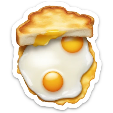 Fried egg sticker