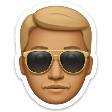 thailand ancient man with sunglasses sticker