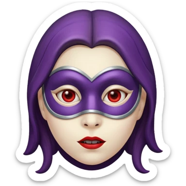 Eggplant girl Said carsed sticker