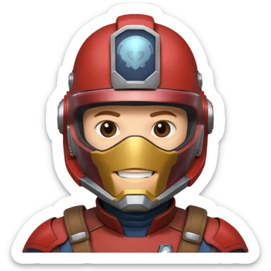marvel rivals starlord face sticker
