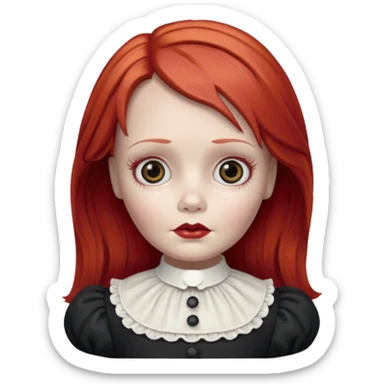 Annabelle doll (red hair) from The Conjuring movie sticker