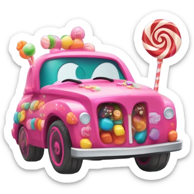 Candy car vanellopoe wreck it ralph sticker