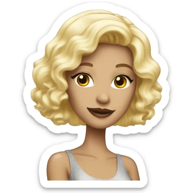 Glamour blonde  sticker