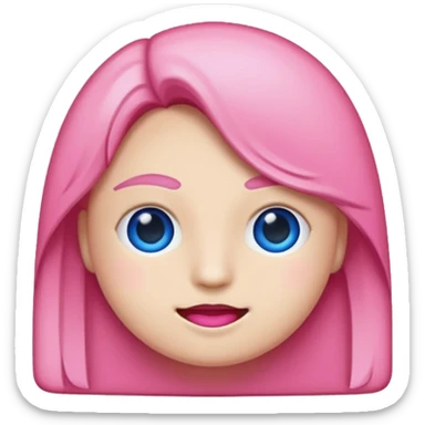 Americano emoji in the form of pink and blue pixels sticker