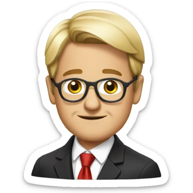 German Chancellor sticker