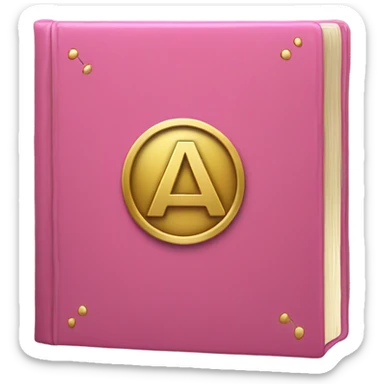 pink book sticker