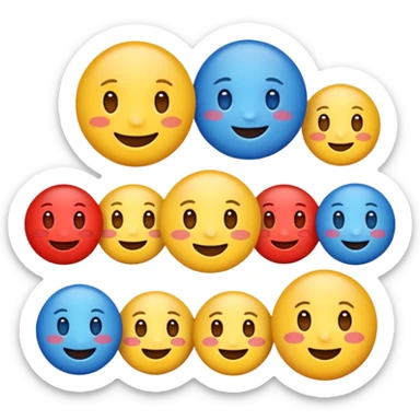 Gere emojis fofos sticker