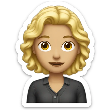 a blonde filmmaker sticker