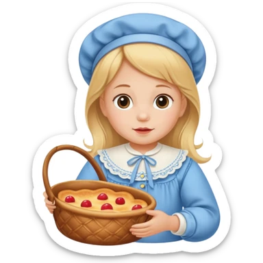baby girl traditional dutch baby clothes sticker