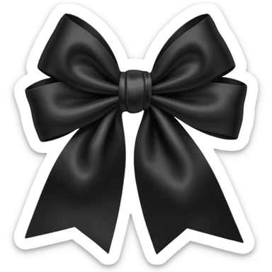 black bow sticker