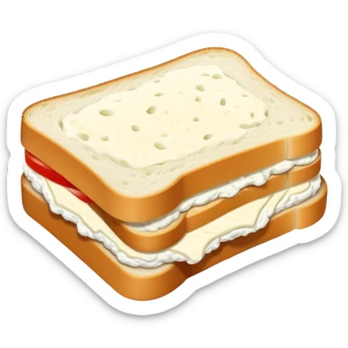 Cottage cheese sandwich  sticker