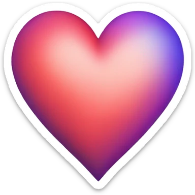 Colored Heart sticker