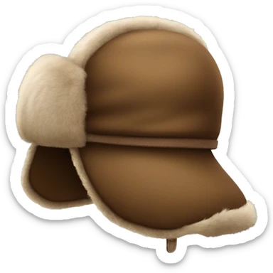 Big aviador fur hat sticker