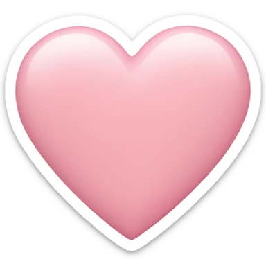 Pastel pink heart sticker