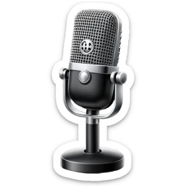 Microphone singing emoji  sticker