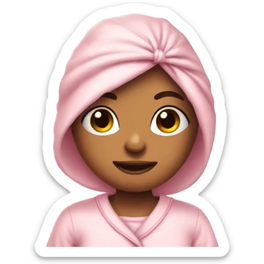 cute soft pink sleepwear  sticker