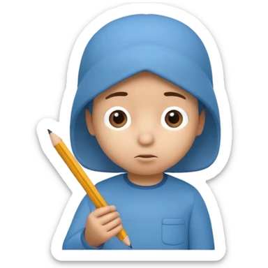 Ders çalışan pocoyo sticker