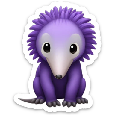 purple anteater sticker