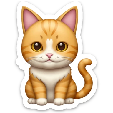 gato arranhando uma criança sticker