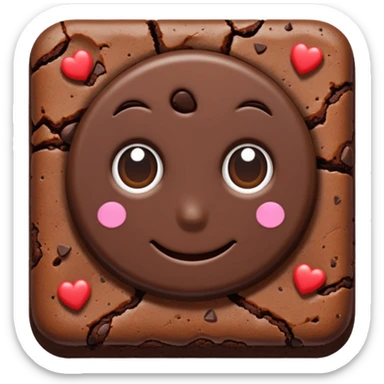 Triple Chocolate Brownie sticker