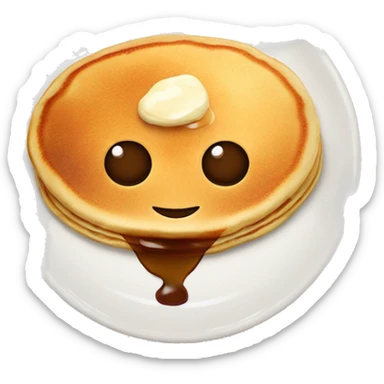 Pancakes with syrup on top sticker