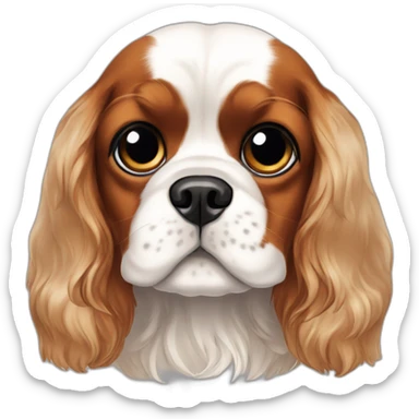 dog Cavalier King Charles Spaniel full height sticker