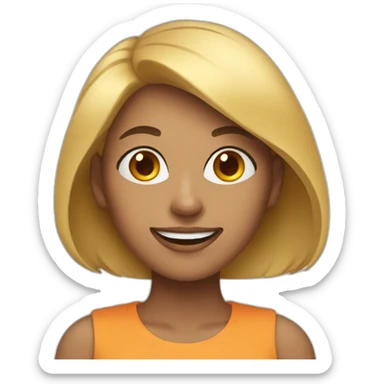 Woman, technology, enjoy games sticker