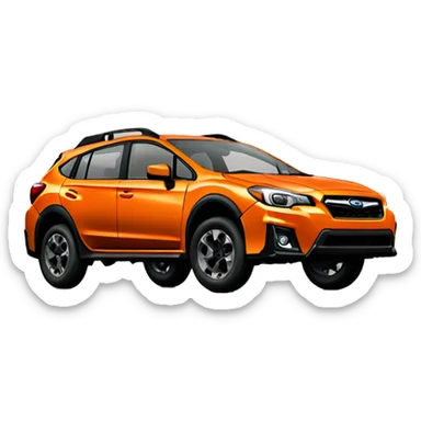 orange subaru crosstrek sticker