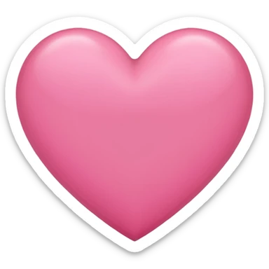 pink heart, no details sticker