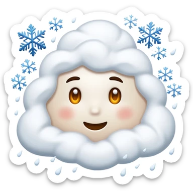 snow storm sticker
