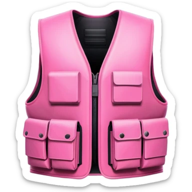pink bullet proof vest helmut lang sticker