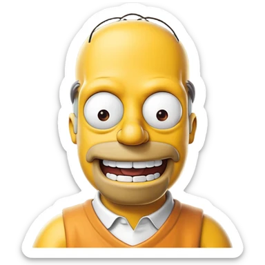 Homer sims on  sticker
