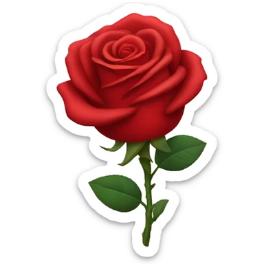 Red rose sticker