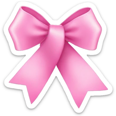 pink ribbon in christmast sticker