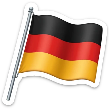 German empire flag png sticker