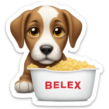 Puppy watching netflix sticker
