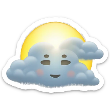 SUNSHINE THROUGH A CLOUD sticker